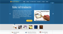 Desktop Screenshot of fakeidtrainers.com
