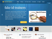 Tablet Screenshot of fakeidtrainers.com